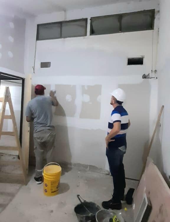 Obras en el Hospital S. J. Bautista.