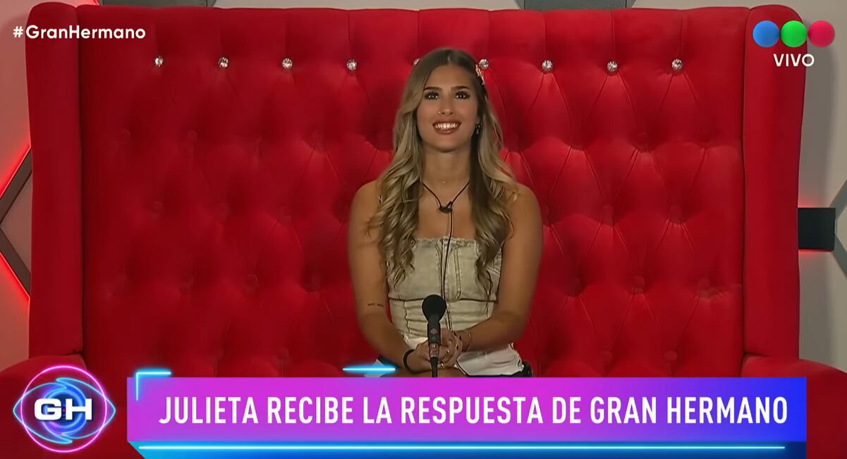 Julieta negocia con GH para tener su ansiada fiesta de cumpleaños