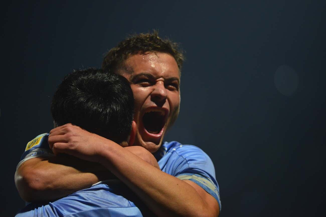 Gerónimo Heredia, autor del 1-0 de Belgrano a Argentinos por la Liga Profesional. (Nicolás Bravo / La Voz)