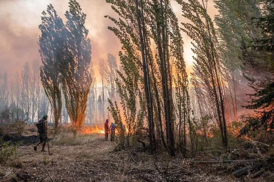 La triste noticia llegó con el hallazgo de un cuerpo e n los incendios.