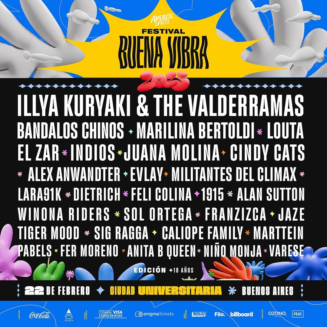 El line-up del Festival Buena Vibra que encabezará IKV.