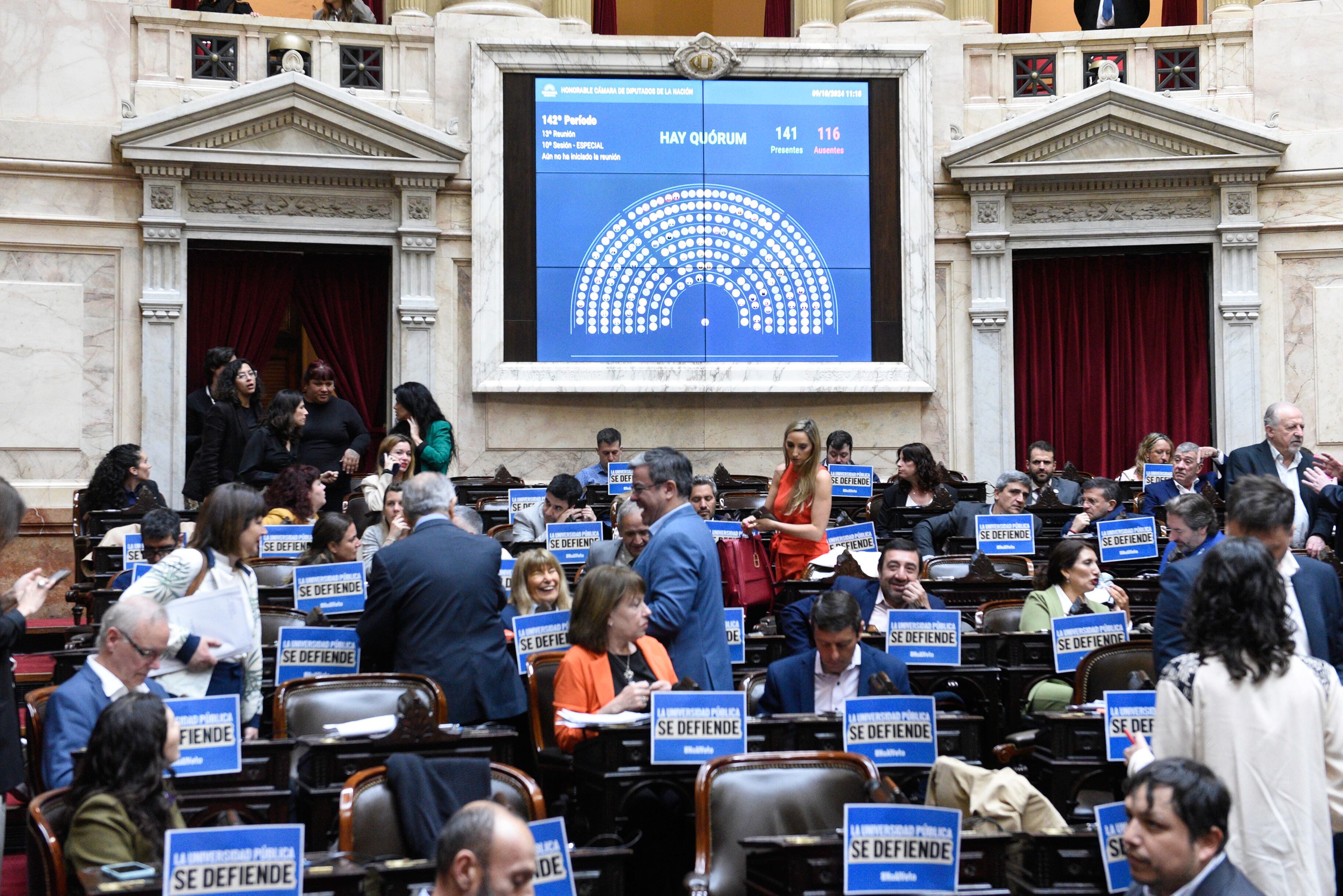 La Cámara de Diputados. (Foto: NA)