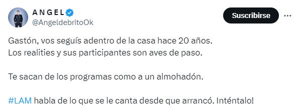 La contundente respuesta de Ángel De Brito contra Gastón Trezeguet