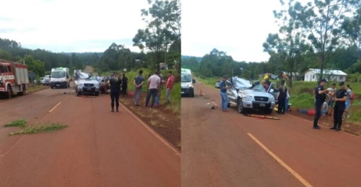 Accidente vial en 25 de Mayo dejó a dos personas heridas