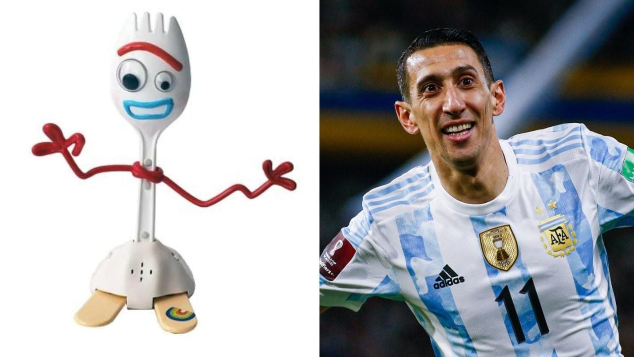 Forky y Ángel Di María