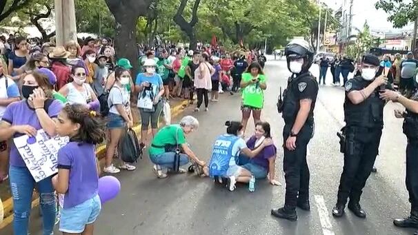 Marcha por el Día Internacional de la Mujer en Posadas.