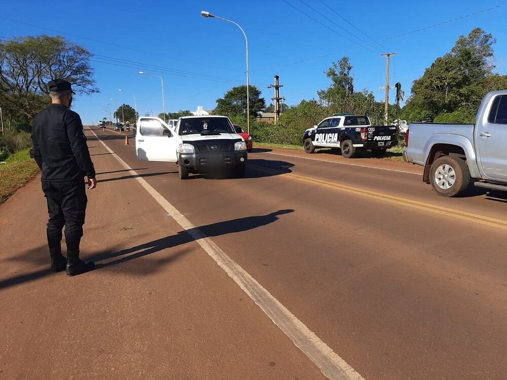 Accidente vial en Oberá dejó como saldo un joven herido. Policía de Misiones