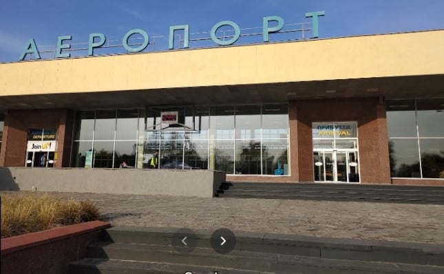 Así se veía el aeropuerto de Vínnytsia.