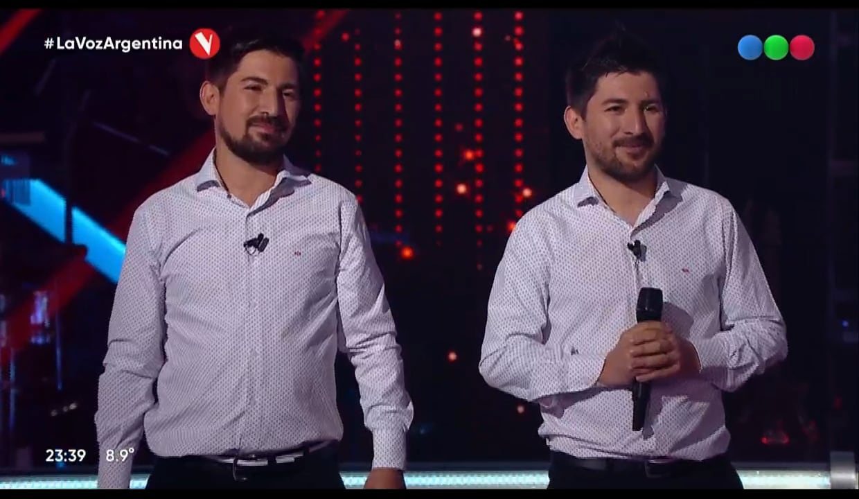 Los hermanos Vilchez en La Voz Argentina.