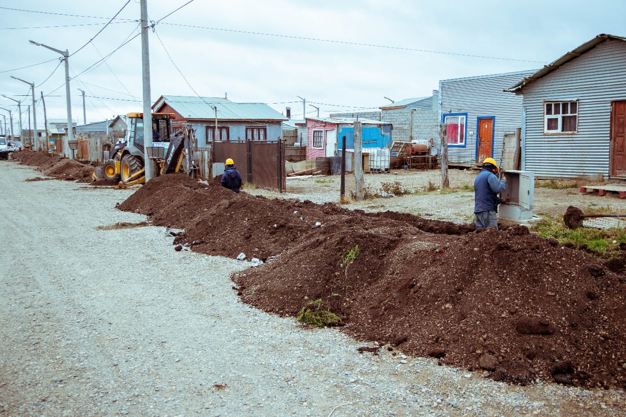 Avanzan las obras de agua, gas y cloacas en el Margen Sur.