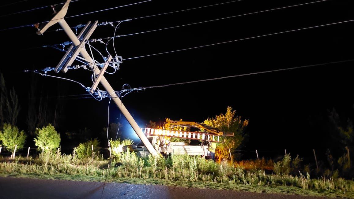 El viento provocó destrozos en la zona rural y también el radio urbano de General Alvear.