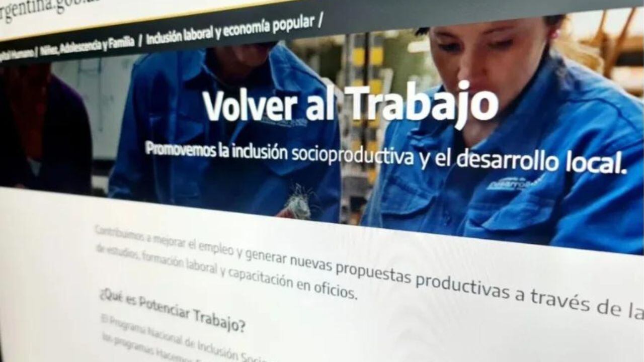 Cómo es el nuevo Programa Volver al Trabajo.