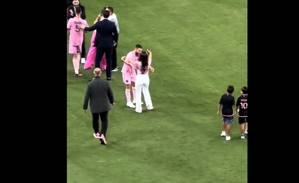 El incómodo momento entre Antonela Roccuzzo y Lionel Messi (Instagram)