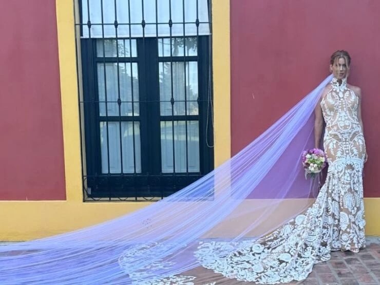 El vestido de casamiento de Nicole Neumann