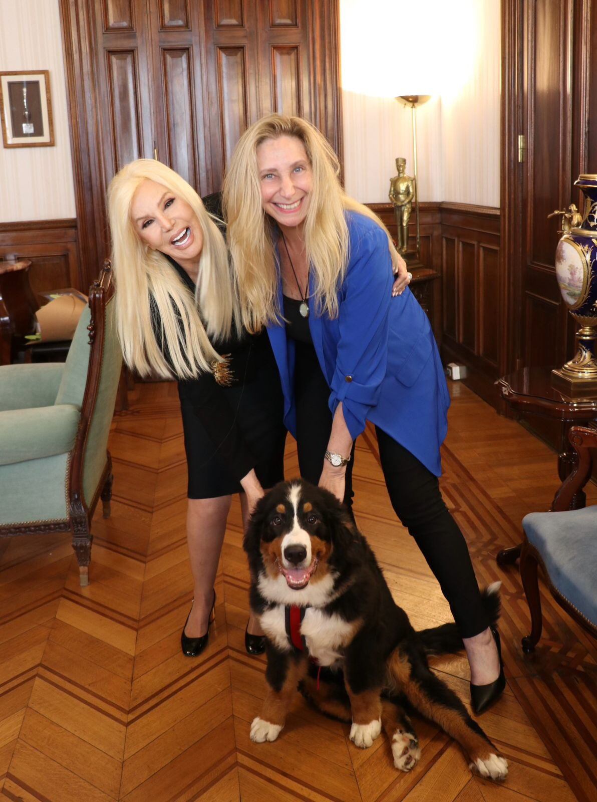 Susana Giménez, Karina Milei y Thor