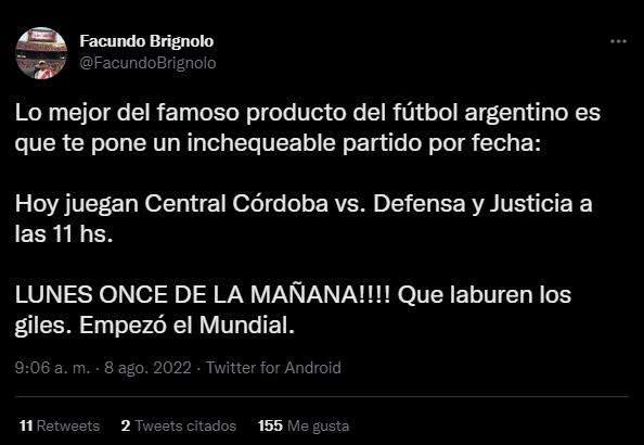 Los mejores memes del partido entre Central Córdoba y Defensa y Justicia.