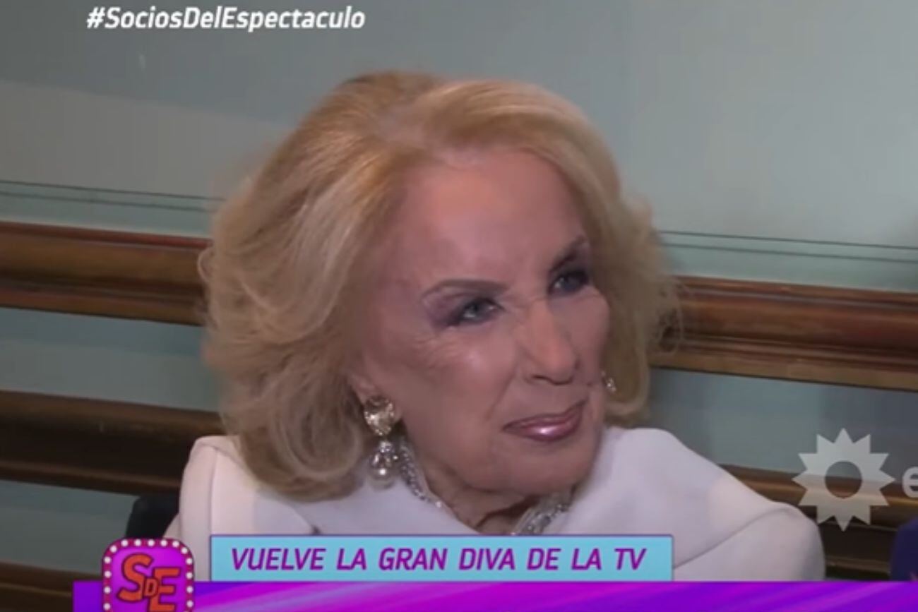 Mirtha Legrand confirmó su vuelta a la TV en conversación con Socios del Espectáculo.