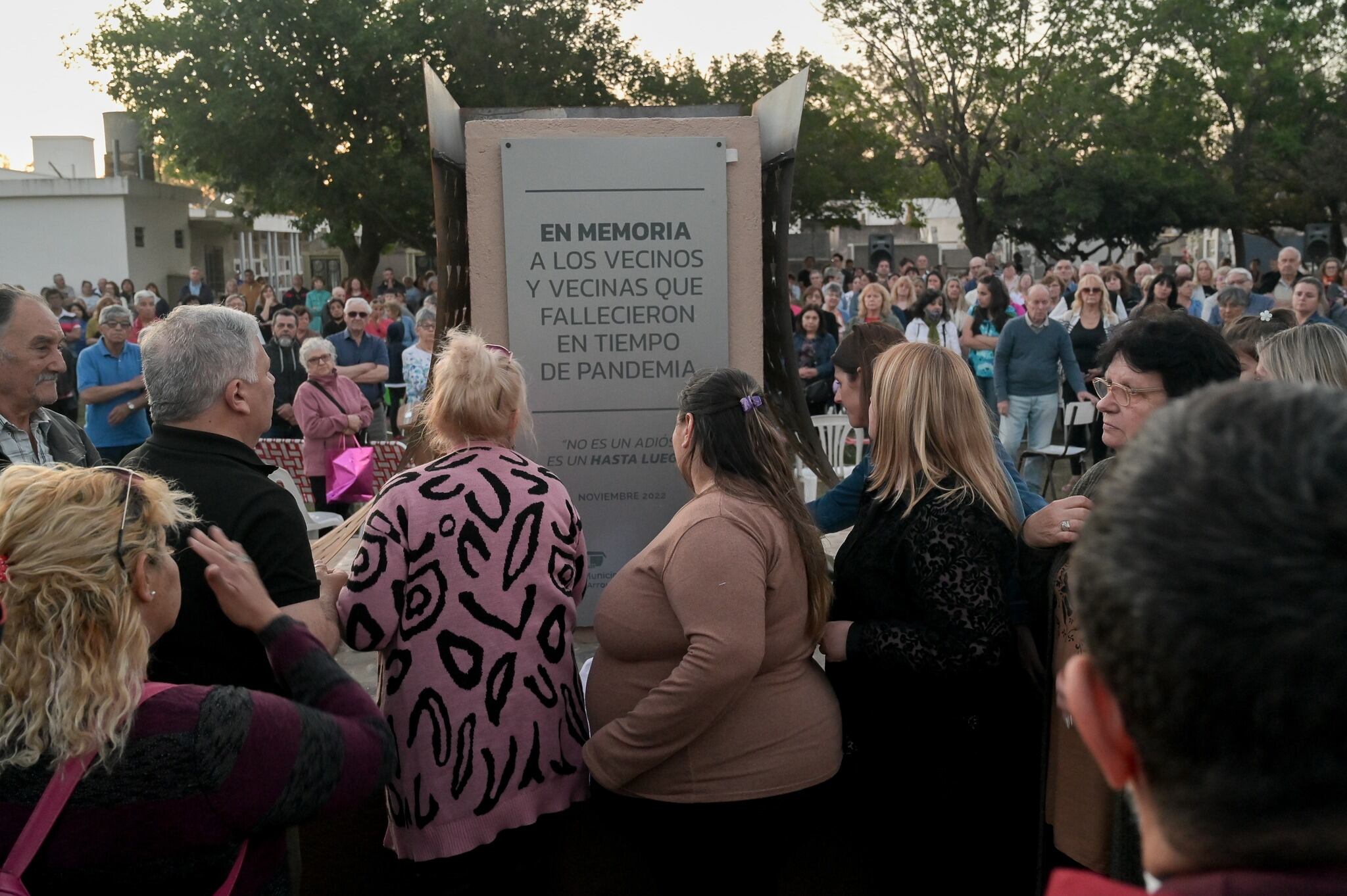 Monumento a los fallecidos por Covid en Arroyito