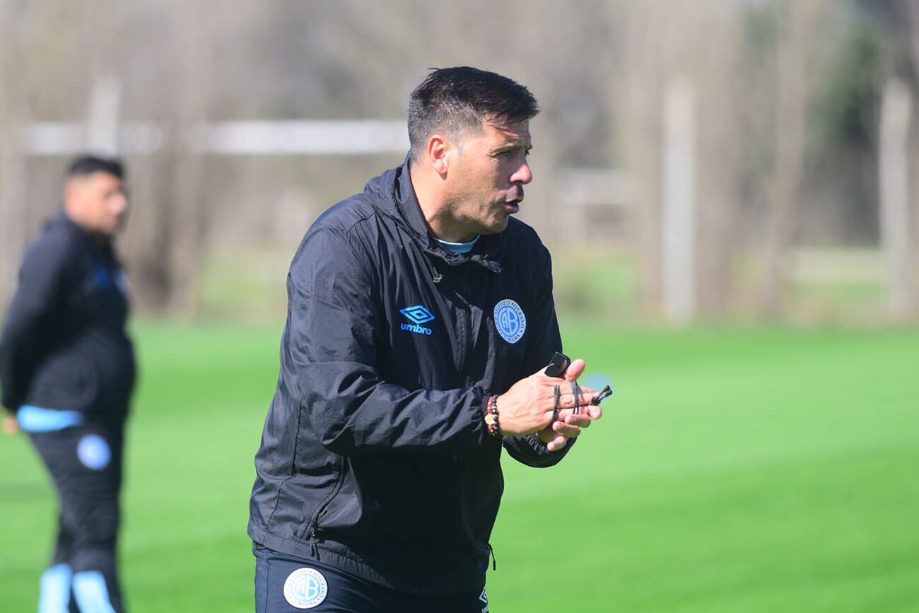 El plantel de Belgrano regresó al trabajo en el predio Armando Pérez con Independiente como objetivo. (José Gabriel Hernández)