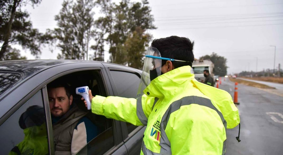 Controles en las rutas para prevenir casos de coronavirus