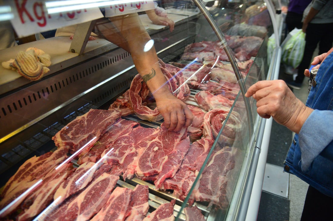 Carnicerías del Mercado Norte. La carne sigue siendo un alimento primordial. (Pedro Castillo / La Voz)