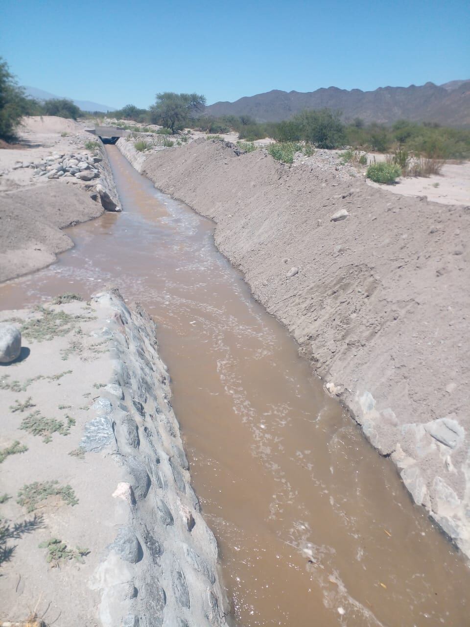 Las acequias recuperaron su caudal.