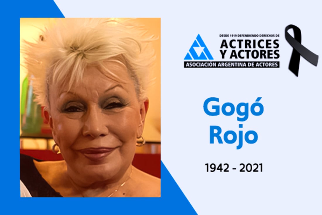 El recuerdo de Gogó Rojo de la Asociación Argentina de Actores.