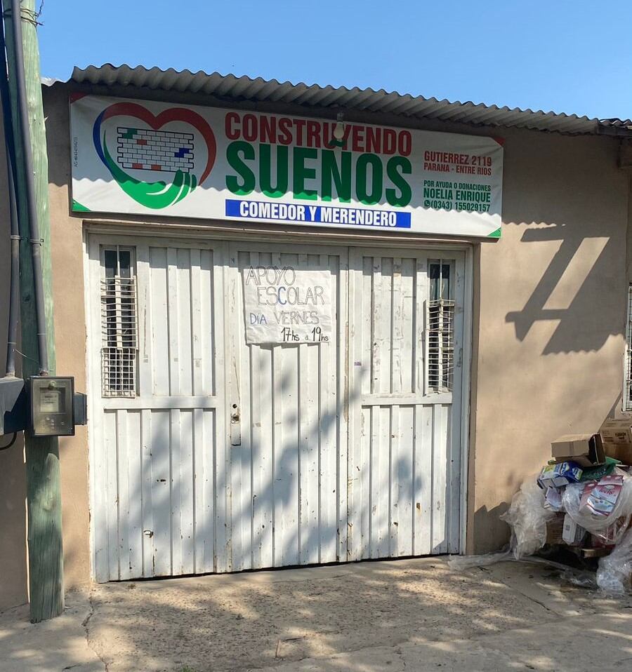 Comedor comunitario "Construyendo Sueños", Gaucho Rivero, Paraná, Entre Ríos.