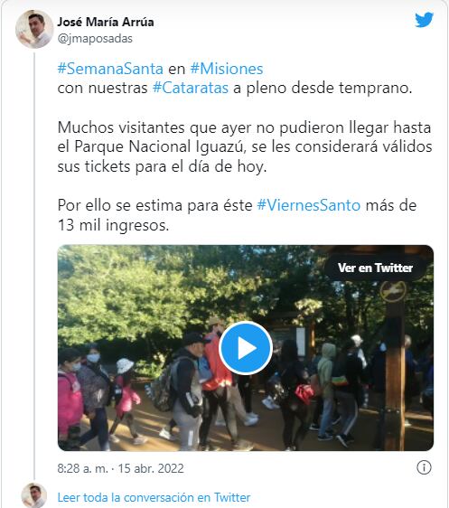 Grandes expectativas para este Viernes Santo en Cataratas.