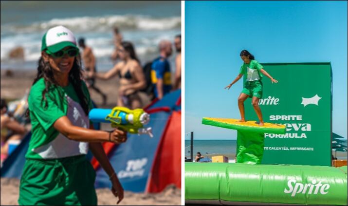 Quienes vacacionaron en Mar del Plata, Monte Hermoso, Corrientes y Córdoba tuvieron la posibilidad de disfrutar de actividades refrescantes en los paradores que Sprite inauguró en diferentes puntos vacacionales.