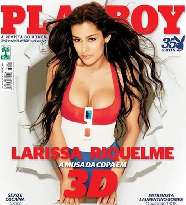 TBT de Larissa Riquelme posando para las tapas de revistas.