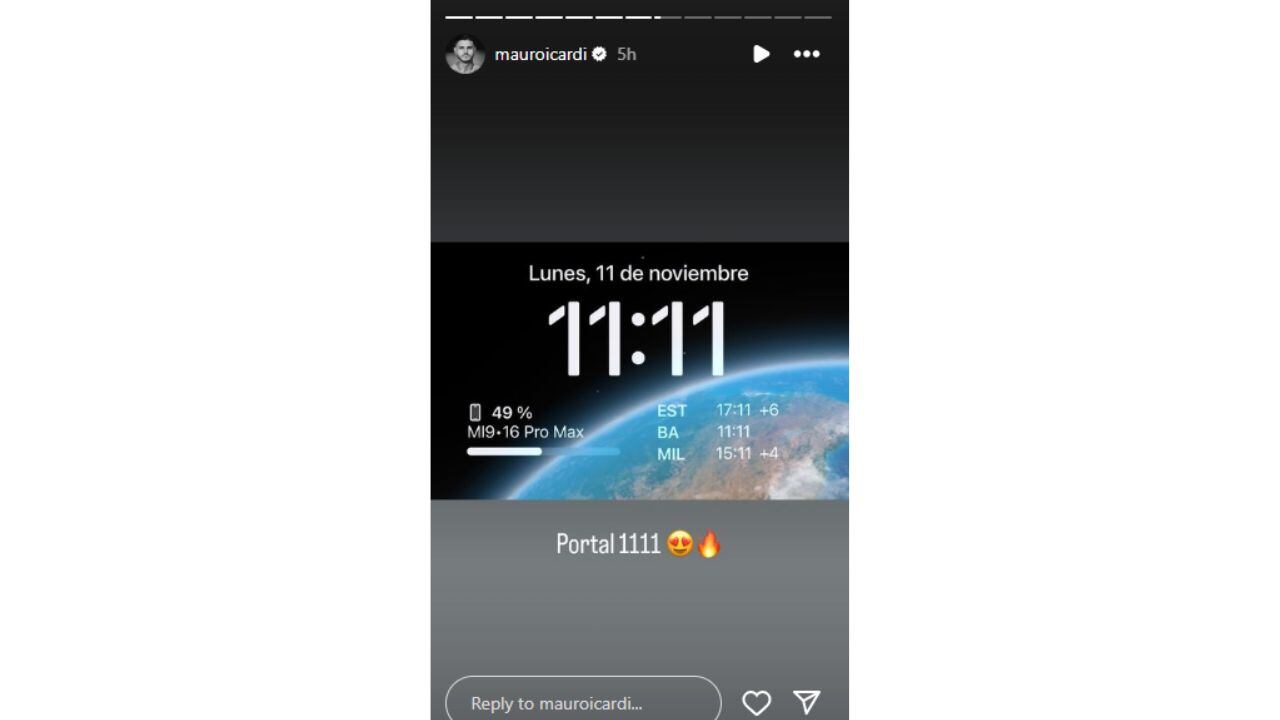 El posteo de Mauro Icardi sobre el portal del 11 de noviembre