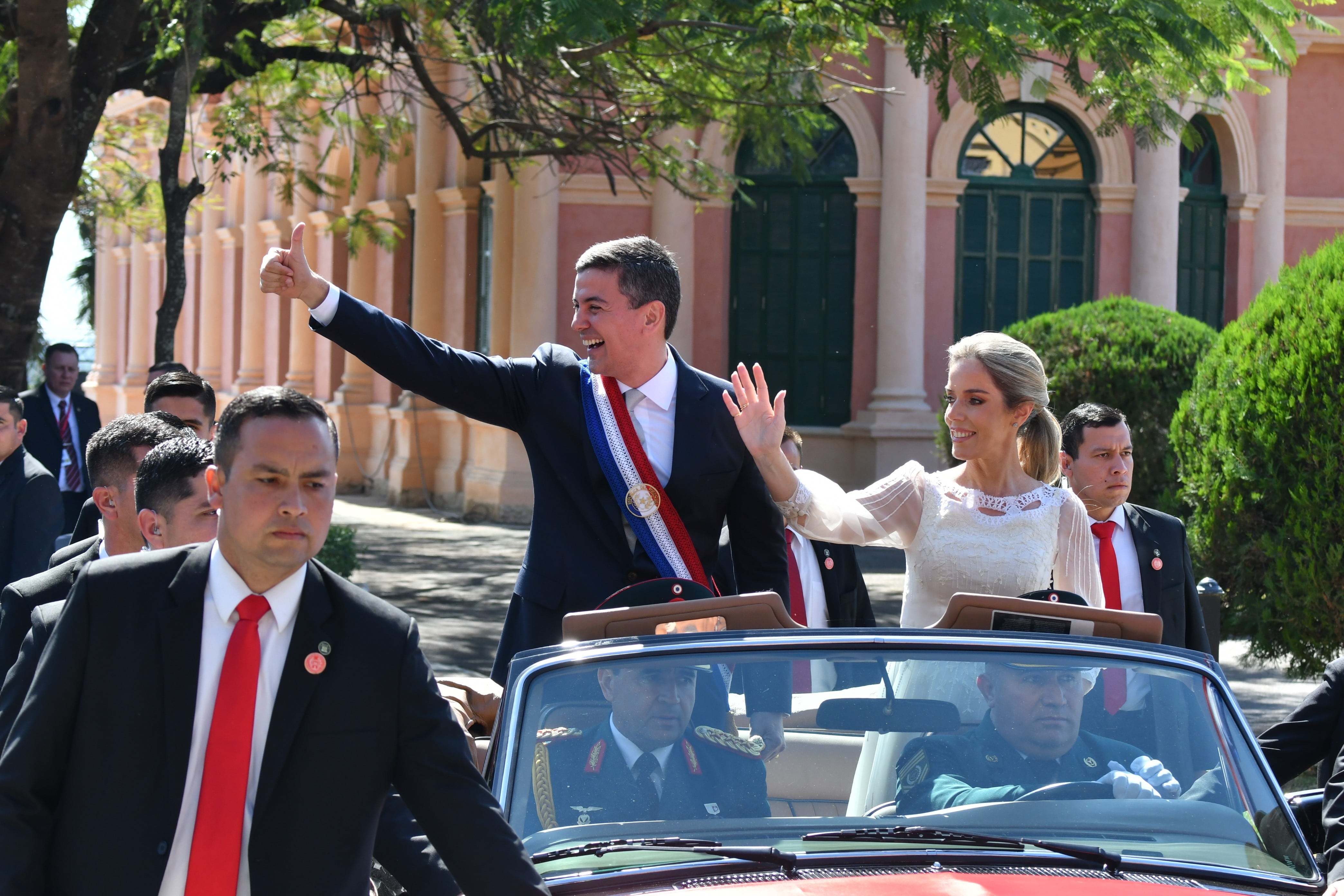 Santiago peña y su esposa, la primera dama Leticia Ocampos.