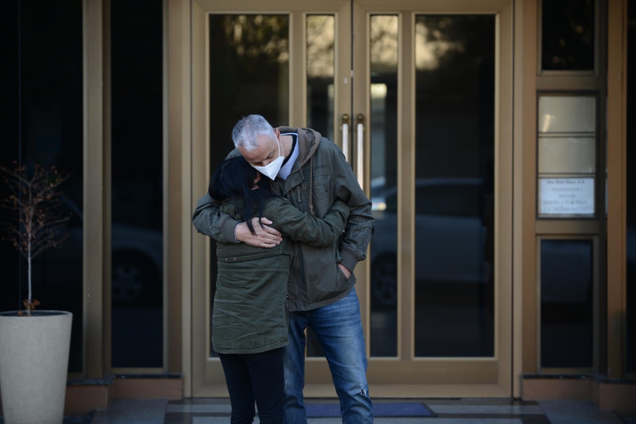 Velatorio de Mario Meoni en Junín (Foto: Clarín)