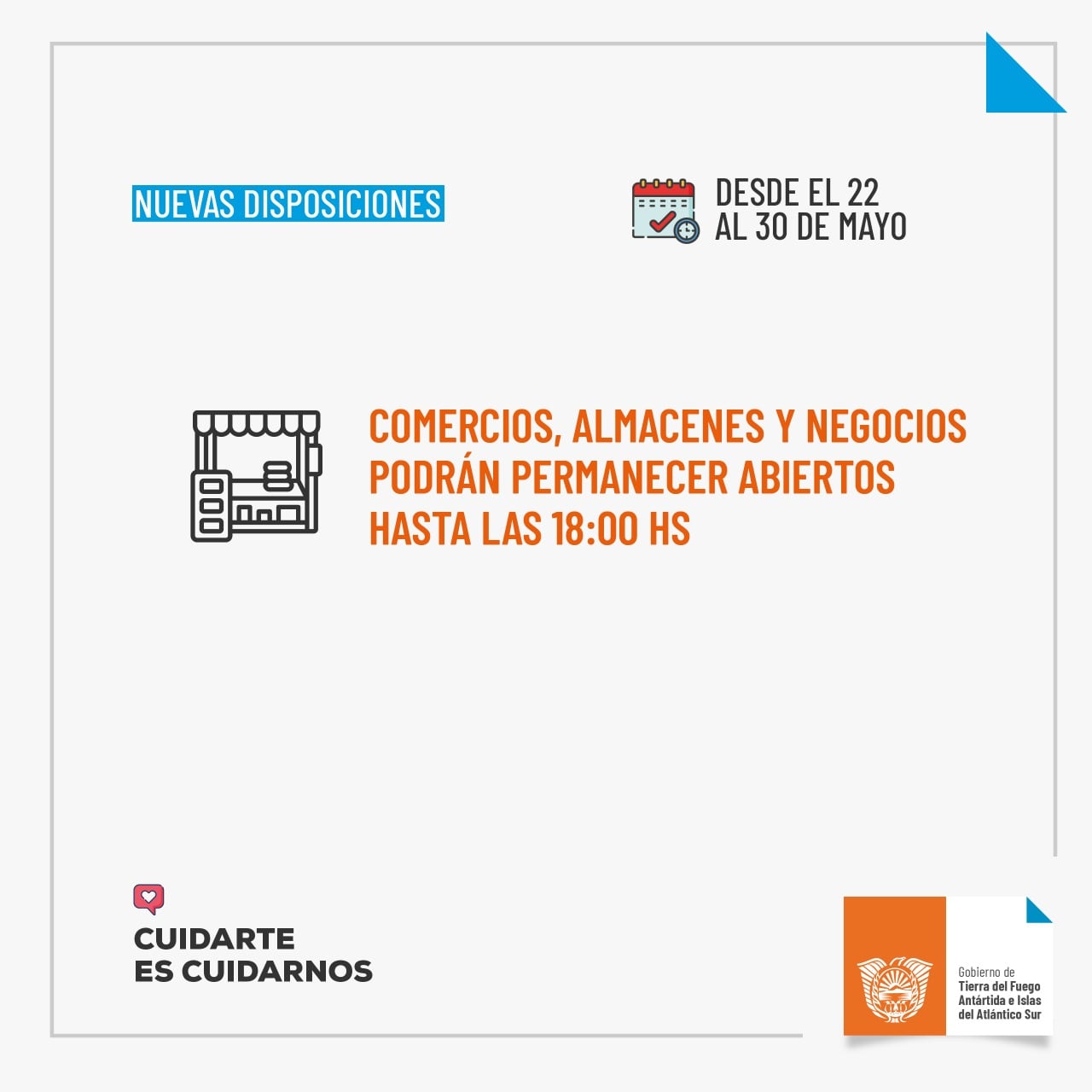 Las medidas entran en vigencia a partir de las 00 del 22 de mayo y hasta las 00 del 31 de mayo.