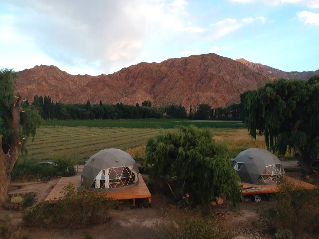 Experiencia de glamping en Uspallata. / Gentileza