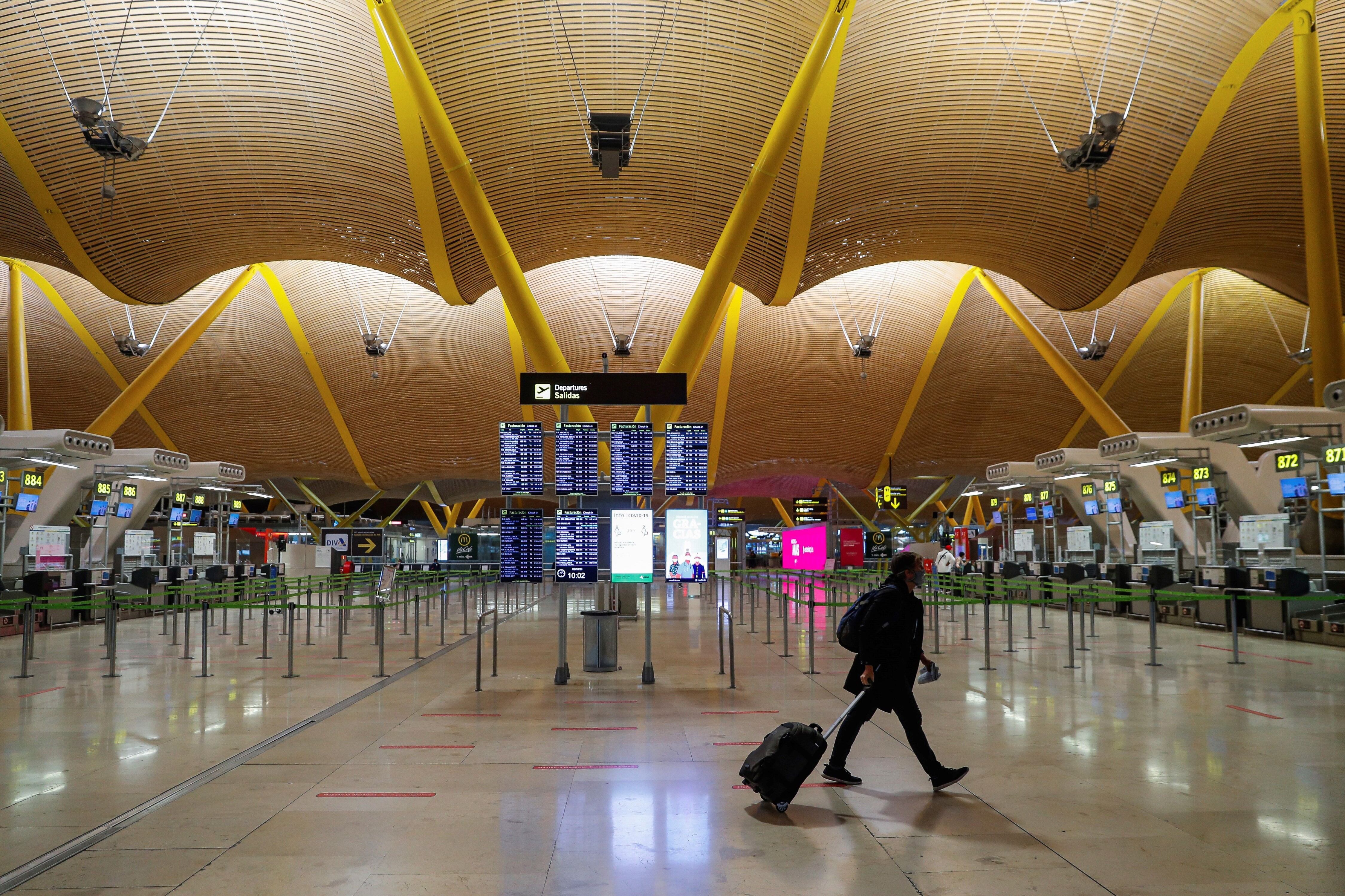 La terminal T4 del aeropuerto de Barajas en Madrid