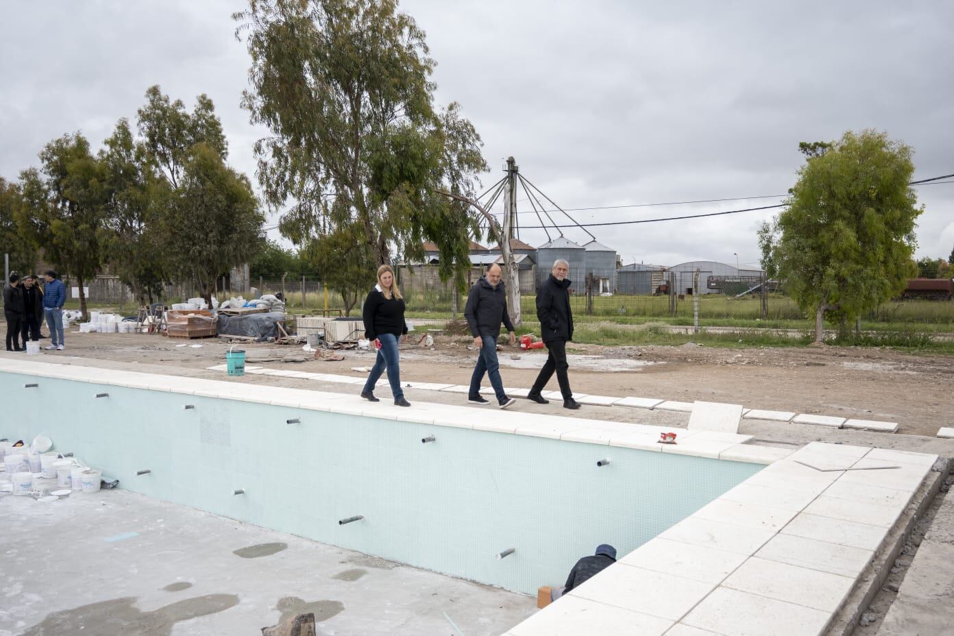 Pablo Garate y Jorge Ferraresi recorrieron obras e instituciones