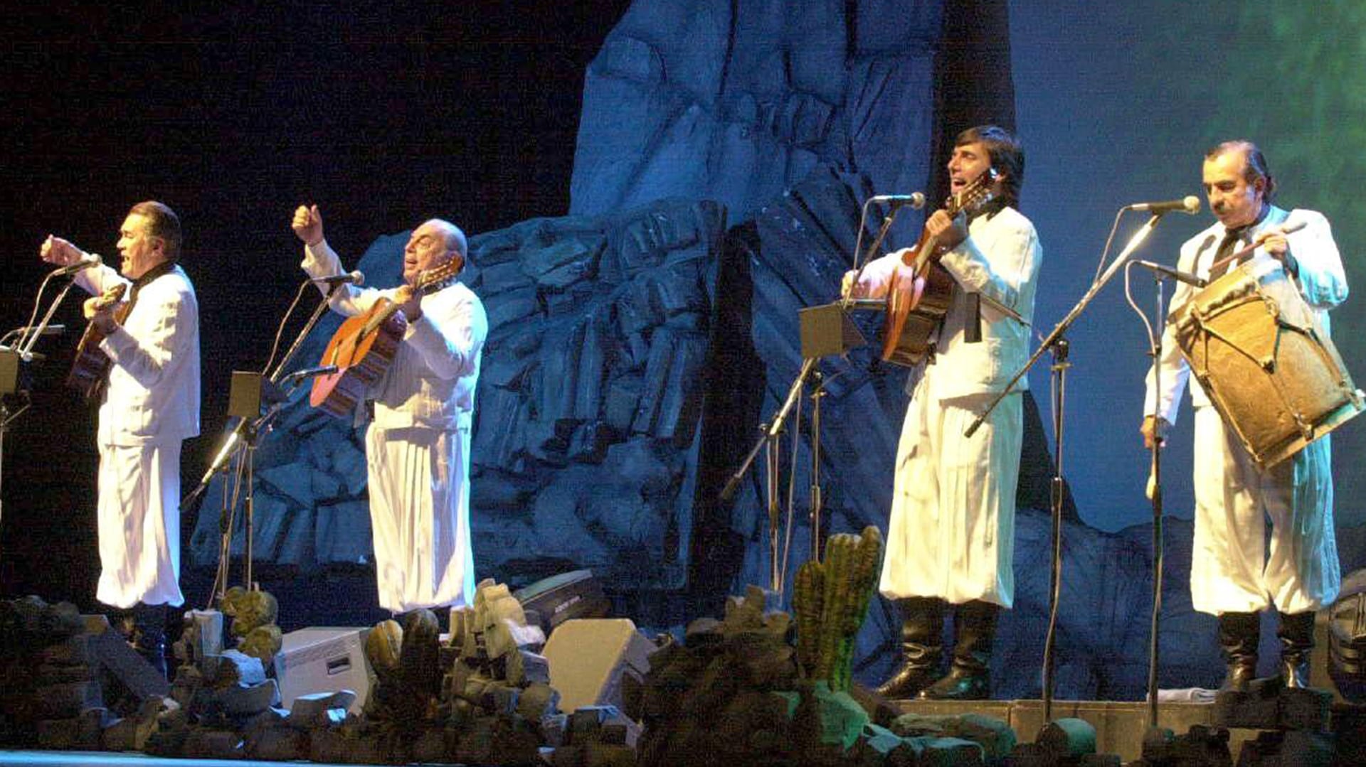 Los Chalchaleros en concierto.