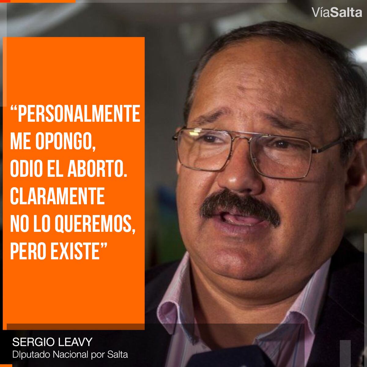 El senador Sergio Leavy cambió su postura y votó a favor del aborto.