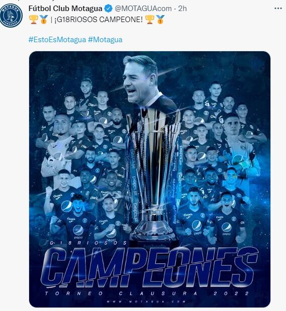 La Tota campeón. El Motagua que dirige el cordobés Hernán Medina ganó el Clausura en Honduras.