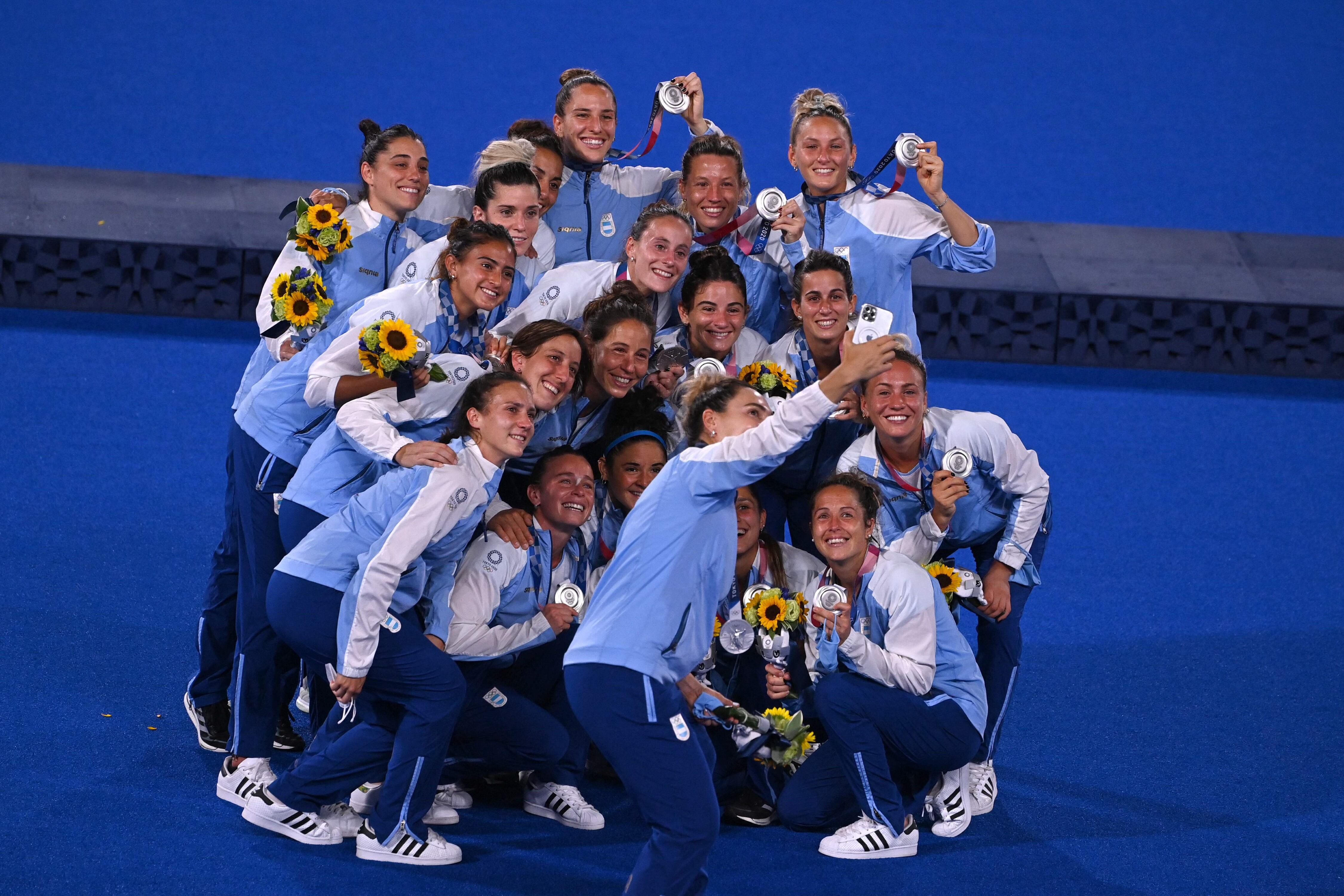 La emotiva entrega de medallas de Las Leonas.