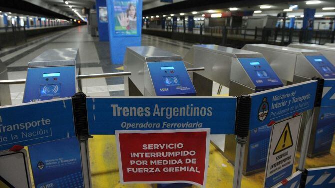 Miércoles sin trenes: el Sindicato La Fraternidad realiza un paro total del servicio por 24 horas.