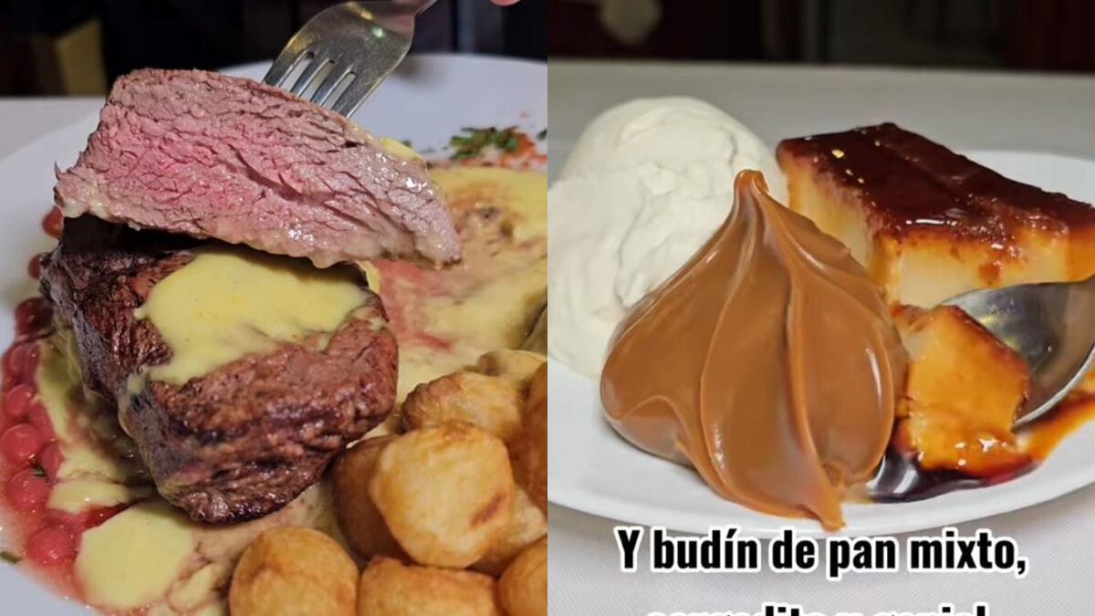 Fue a un restaurante, pidió lomo a la mostaza, canelones, fideos, y postre: cuánto gasto