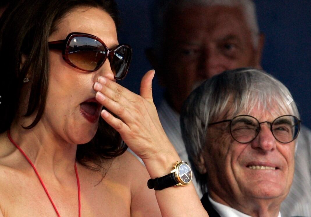 Bernie y Slavica Ecclestone