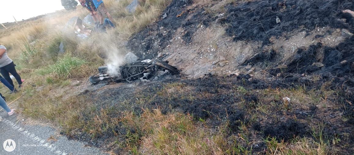 Imágenes del accidente registrado el pasado domingo 10 de abril, en Copina