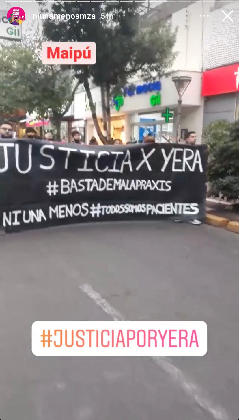 Sus familiares y amigos marcharon para pedir justicia por la muerte de la joven maipucina.