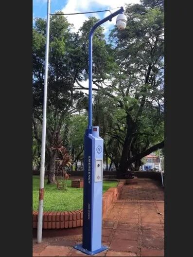 Instalaron un tótem de seguridad en Oberá.