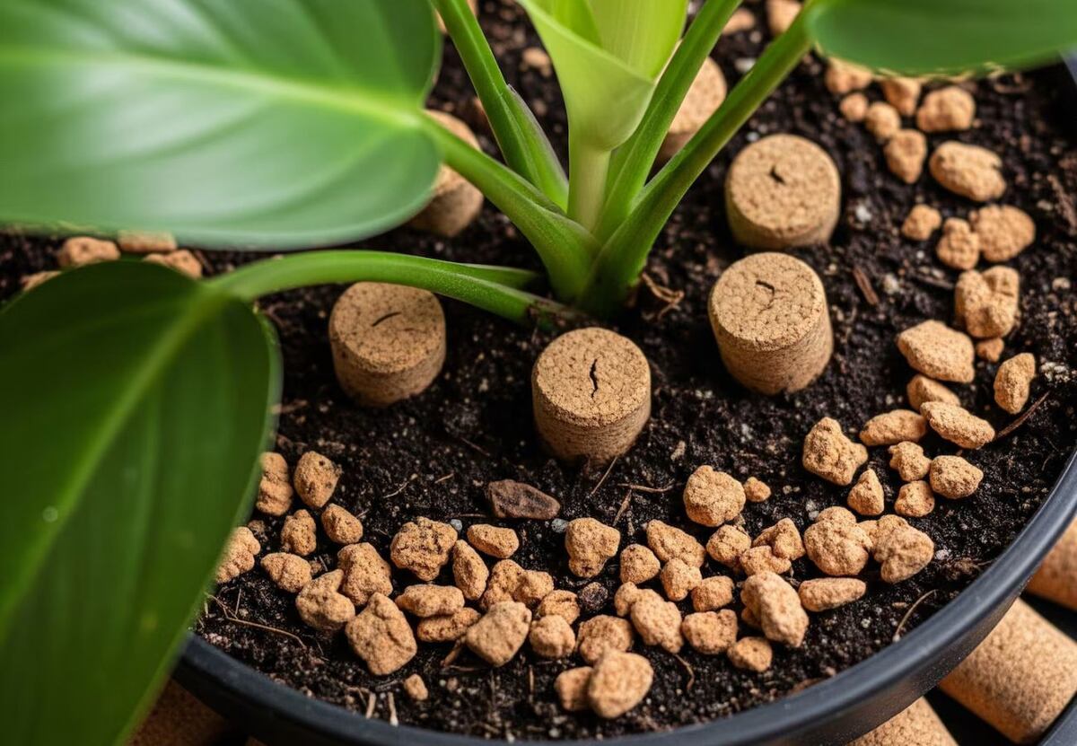 No es por moda: el verdadero motivo por el que se coloca corchos en la tierra de las plantas