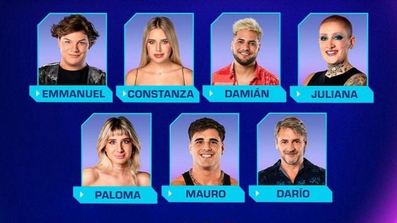  La placa de nominados en Gran Hermano 2024 está conformada por Emmanuel, Constanza, Damián, Juliana “Furia”, Paloma, Mauro y Darío